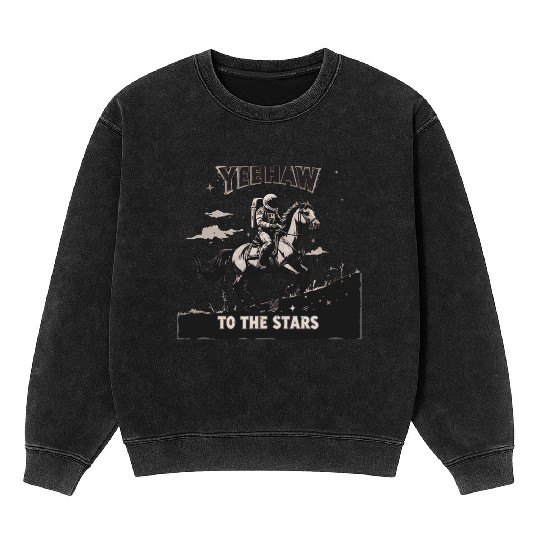 Space Cowboy Yeehaw Mineral Wash Sweatshirts