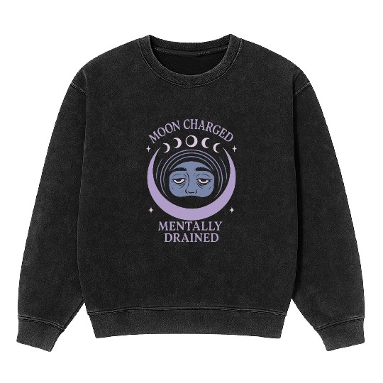 Witchy Book Club Pagan Reader Occult Fiction Coven Mineral Wash Sweatshirts