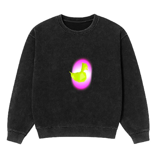 Duck Mineral Wash Sweatshirts, Neon, Fun Mineral Wash Sweatshirts, Abstract Duckli