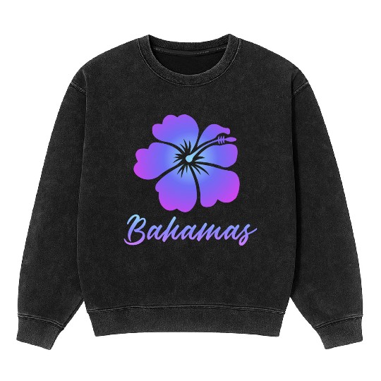 Bahamas Hibiscus Mineral Wash Sweatshirts