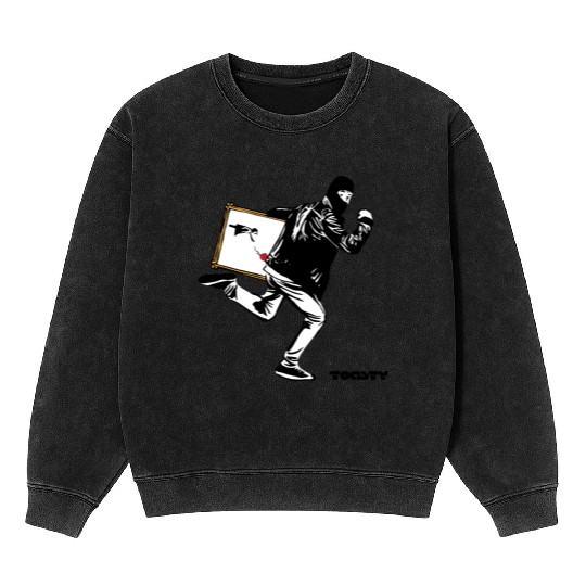 HappyToast Stolen Banksy Mineral Wash Sweatshirts