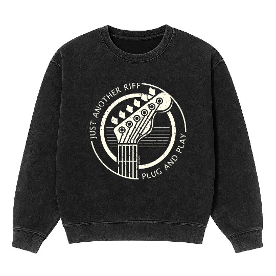 Just another riff, guitar wh Mineral Wash Sweatshirts