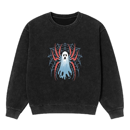 Ghost Spider Scream Mineral Wash Sweatshirts