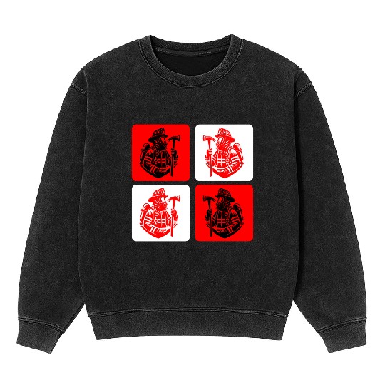 Fire Brigade - Courage In Action Mineral Wash Sweatshirts
