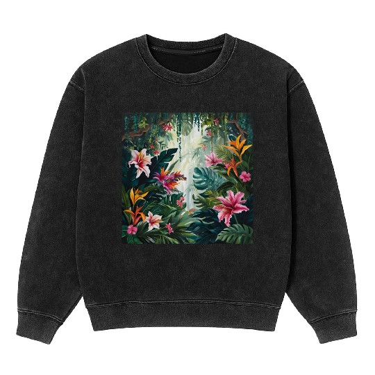 Wild flowers Mineral Wash Sweatshirts