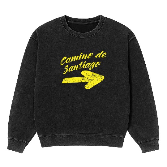 Way of St. James Camino de Santiago Mineral Wash Sweatshirts