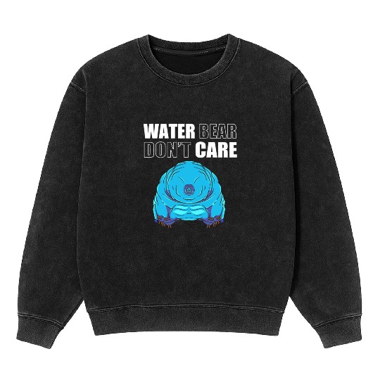 Tardigrade Science Biology Moss Pig Mineral Wash Sweatshirts