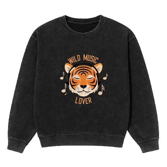 Taz the Tiger DJ Mineral Wash Sweatshirts