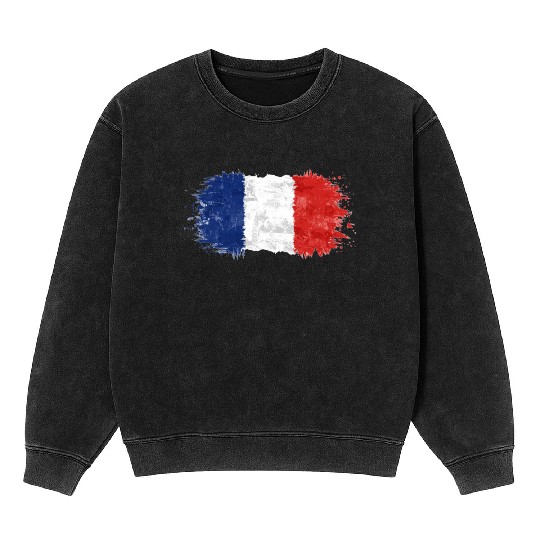 French Flag (Colors of Liberty) Mineral Wash Sweatshirts