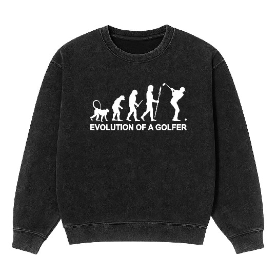 Evolution of a Golfer Mineral Wash Sweatshirts