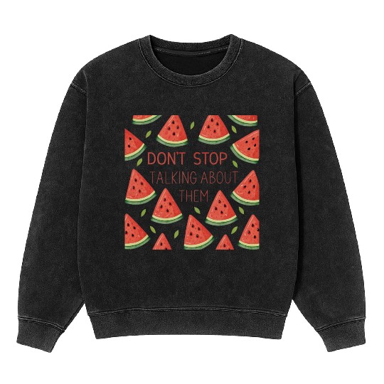 watermelon triangles Mineral Wash Sweatshirts