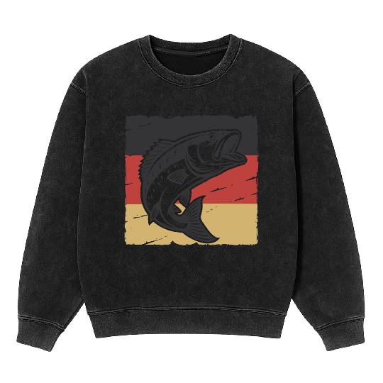 Bold Bass with German Pride Mineral Wash Sweatshirts