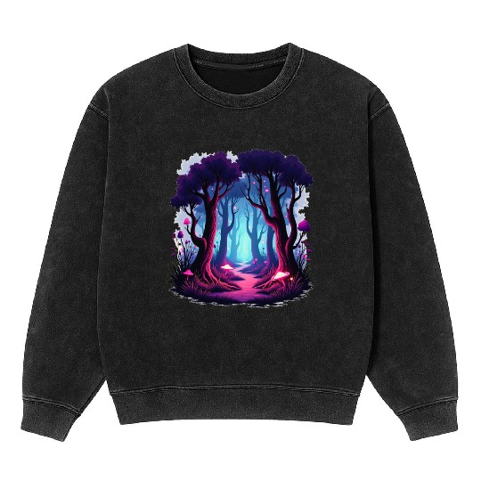 Enchanted Forest Dreamscape Mineral Wash Sweatshirts