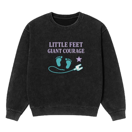 NICU Parent Pride Preemie Warrior Neonatal Mineral Wash Sweatshirts