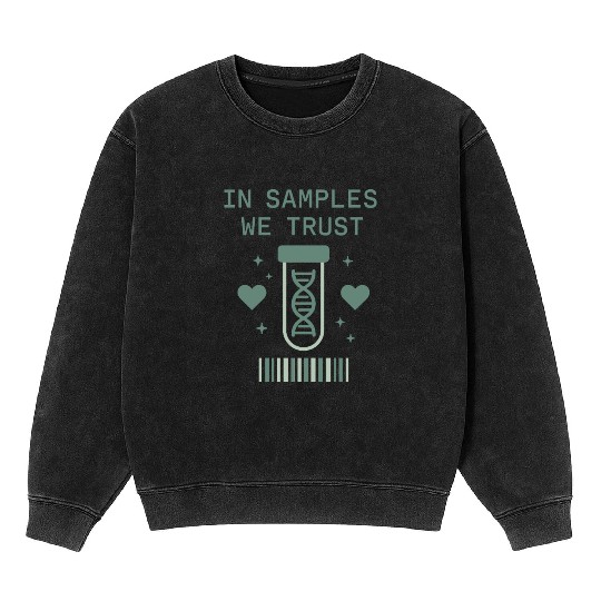 Clinical Lab Tech Diagnostic Science Data Nerd Mineral Wash Sweatshirts