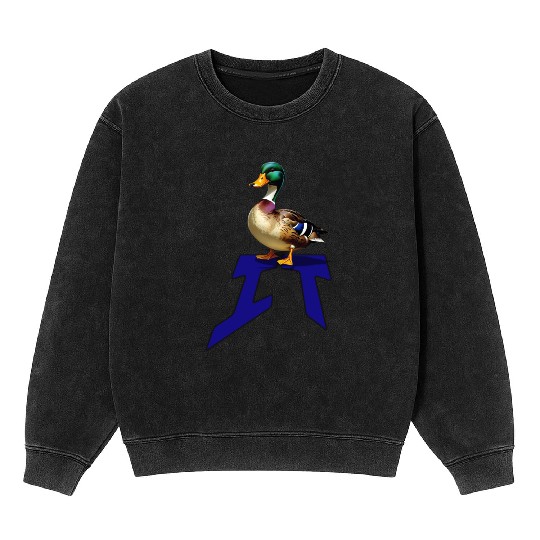 Mallard Duck on the word IT Mineral Wash Sweatshirts
