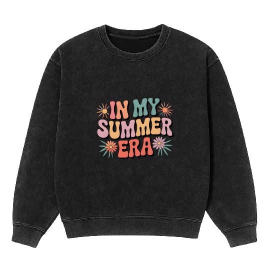 In My Summer Era Groovy Mineral Wash Sweatshirts
