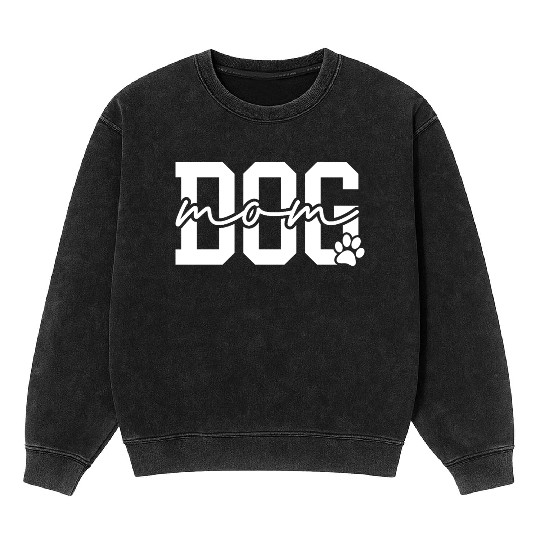Dog Mom Cool Dog Moms Club Mineral Wash Sweatshirts