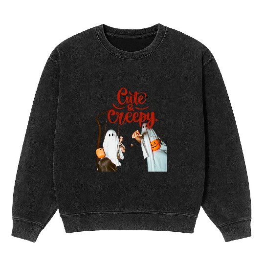 cute and creepy Mineral Wash Sweatshirts