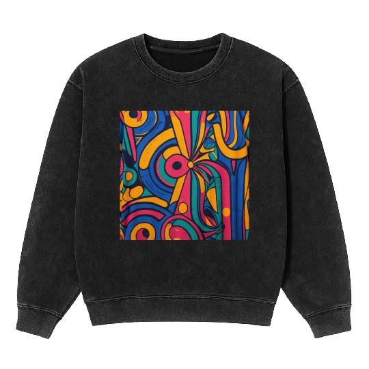 African design Mineral Wash Sweatshirts