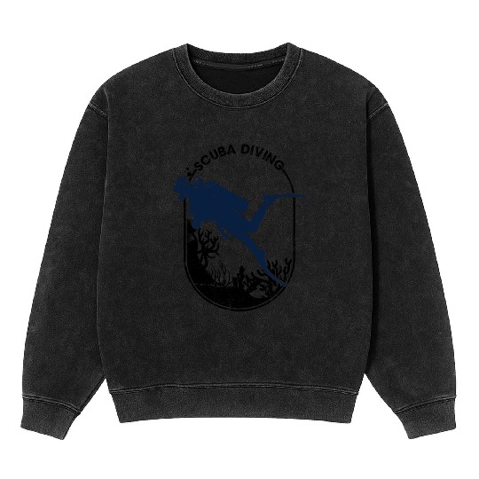 Scuba diving Mineral Wash Sweatshirts