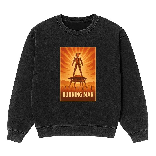 Burning Man Mineral Wash Sweatshirts