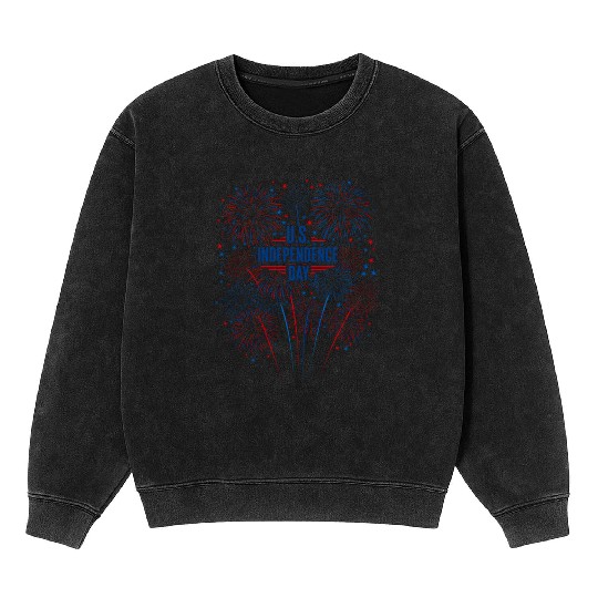 US independance day fireworks Mineral Wash Sweatshirts