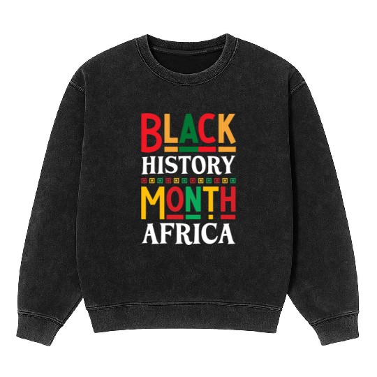 Black History Month Mineral Wash Sweatshirts