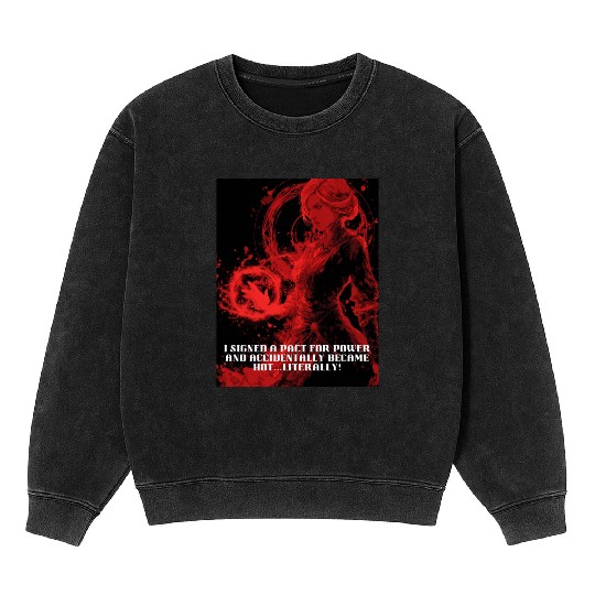 Female Warlock Mineral Wash Sweatshirts