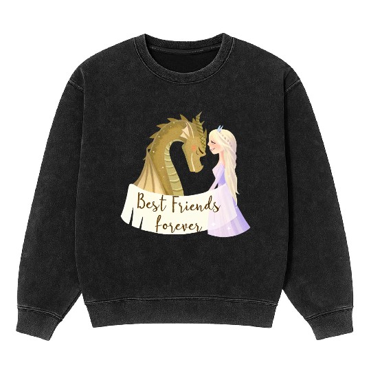 Twilight & Sparkles - Unlikely Besties Mineral Wash Sweatshirts