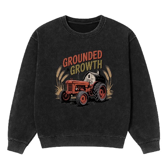 Grounded in Growth Mineral Wash Sweatshirts