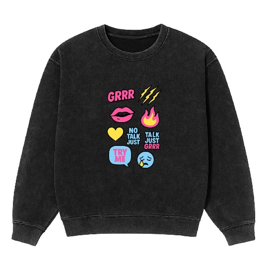 Sticker Grrr – TikTok Baddie Pack Mineral Wash Sweatshirts