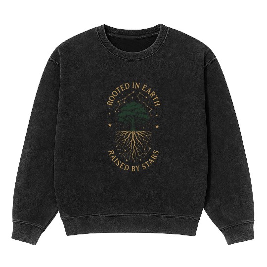 Pagan Pride Wiccan Lifestyle Earth Magic Witch Mineral Wash Sweatshirts