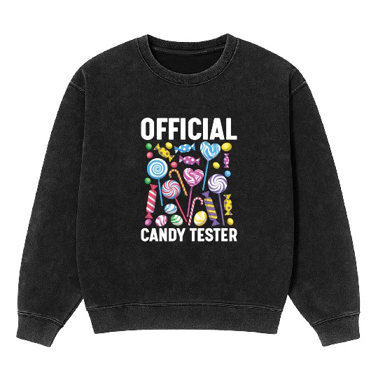 Official Candy Tester Lollipop Sweets 01 Mineral Wash Sweatshirts
