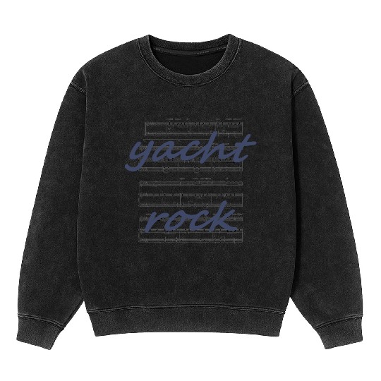 Yacht Rock Sheet Music Mineral Wash Sweatshirts