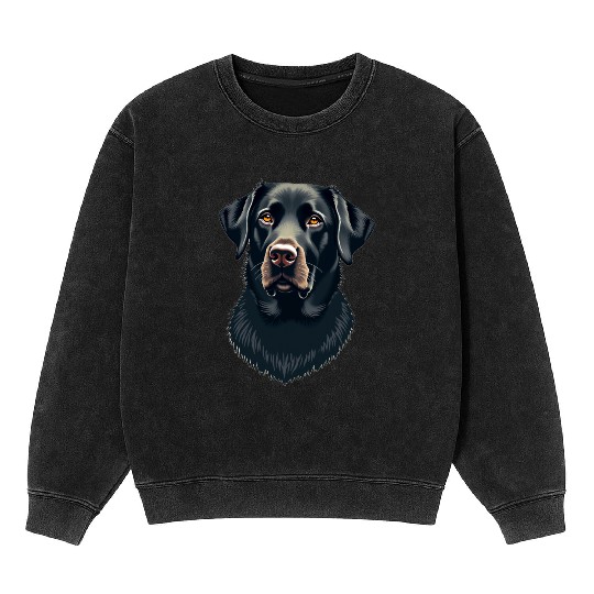 “Labrador Retriever” – Bold & Beautiful Dogs Mineral Wash Sweatshirts