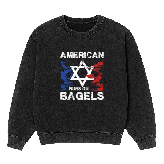 American Pride with Star and Bagel Spirit Mineral Wash Sweatshirts