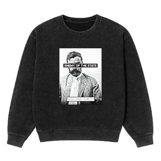Emiliano Zapata (EOTS) (B&W) Mineral Wash Sweatshirts