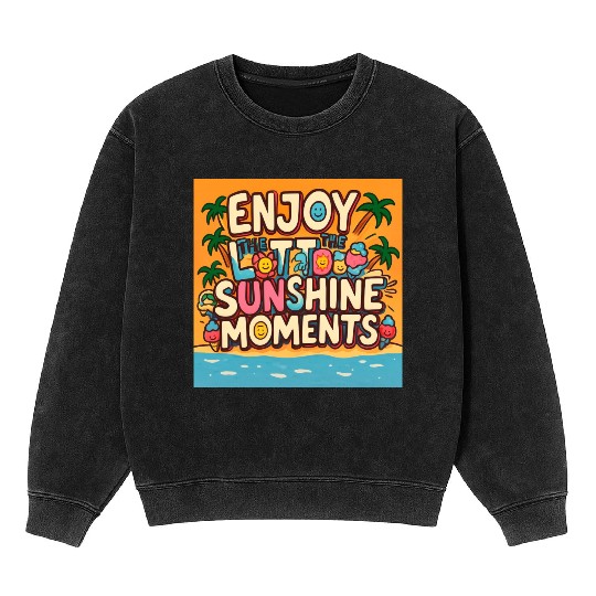 Sun-Thill Summer Vibes Mineral Wash Sweatshirts