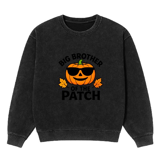 Big Brother Pumpkin Patch Halloween Mineral Wash Sweatshirts