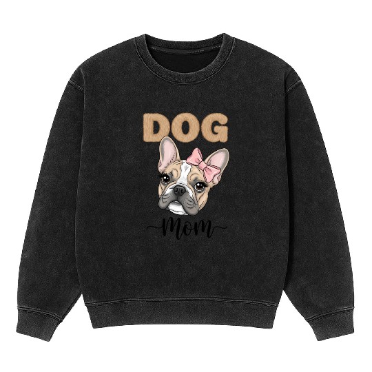 Frenchie Mom Mineral Wash Sweatshirts