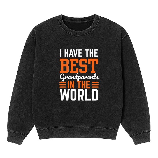 National Grandparents Day, Best Grandparents Mineral Wash Sweatshirts