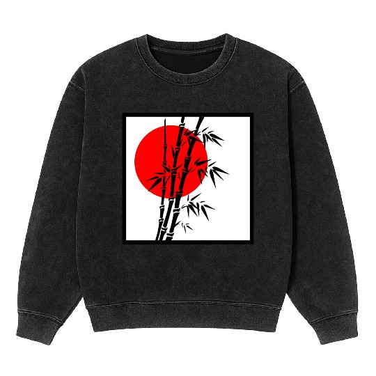 Japanese Bamboo Serenity Mineral Wash Sweatshirts