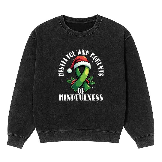 Let Your Mental Health Be Merry and Bright Holiday Mineral Wash Sweatshirts