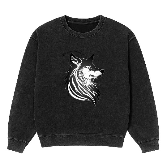 My Pack Is Imaginary - Lone Wolf Mineral Wash Sweatshirts