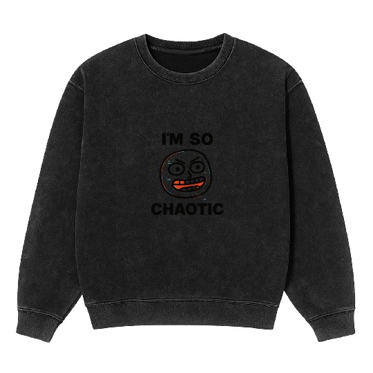 Retro Glitch Y2K Meme Mineral Wash Sweatshirts – 404 Fun Not Found