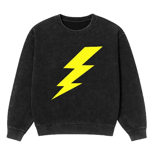 Lightning Bolt Mineral Wash Sweatshirts