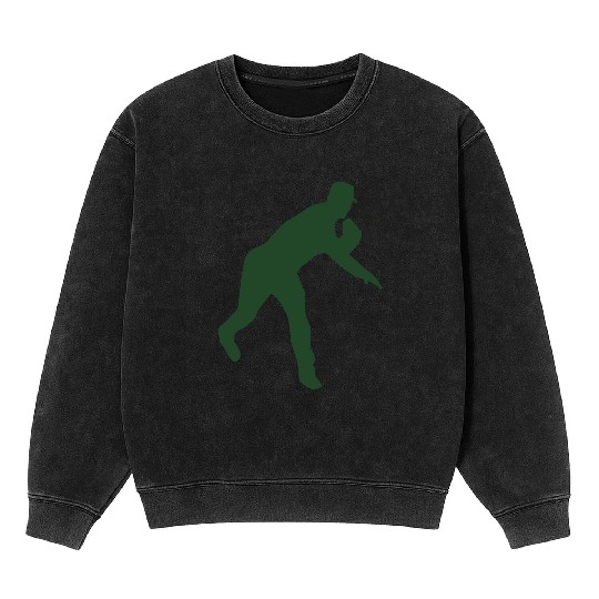 Baseball pitcher throwing a pitch Mineral Wash Sweatshirts