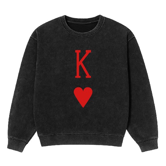 King of Hearts Mineral Wash Sweatshirts