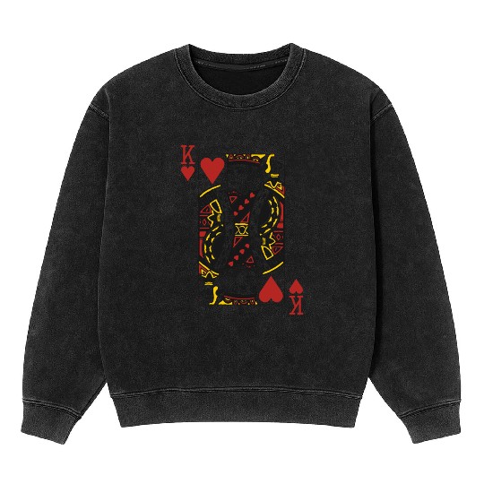 King of Hearts Mineral Wash Sweatshirts
